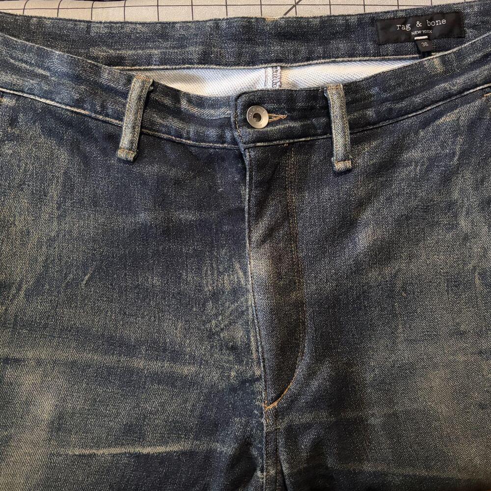 Rag an Bone rb Miramar Fit 4 Men's Straight Pants - rb Miramar, with rb printin - Picture 3 of 7